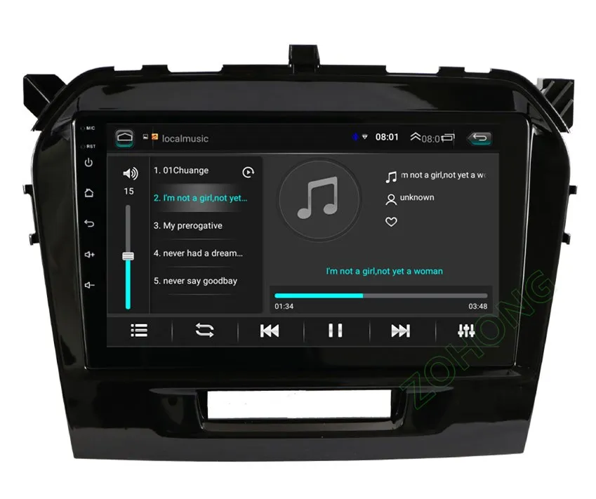 Sale 2.5D 9 inch Android 9.0 Car DVD Multimedia Player For Suzuki Vitara 2015 2016 2017 2018 2019 GPS Navigation radio BT WIFI MAP 24
