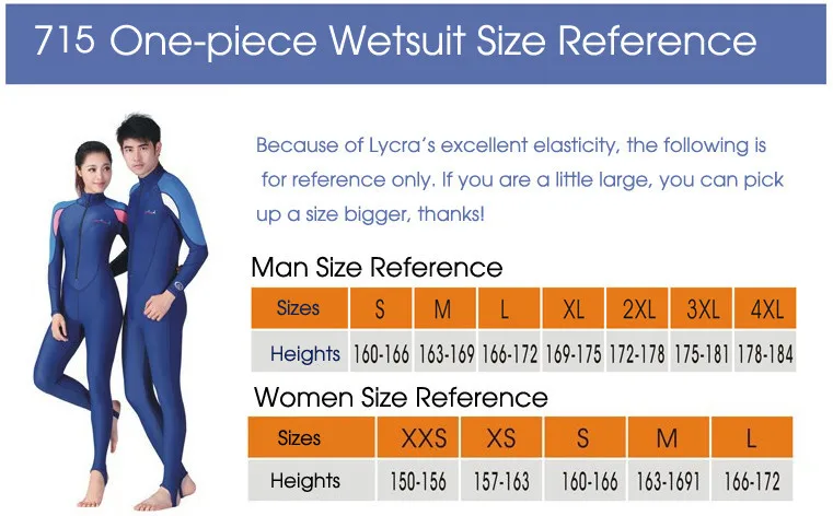 Women Men Wetsuit 12