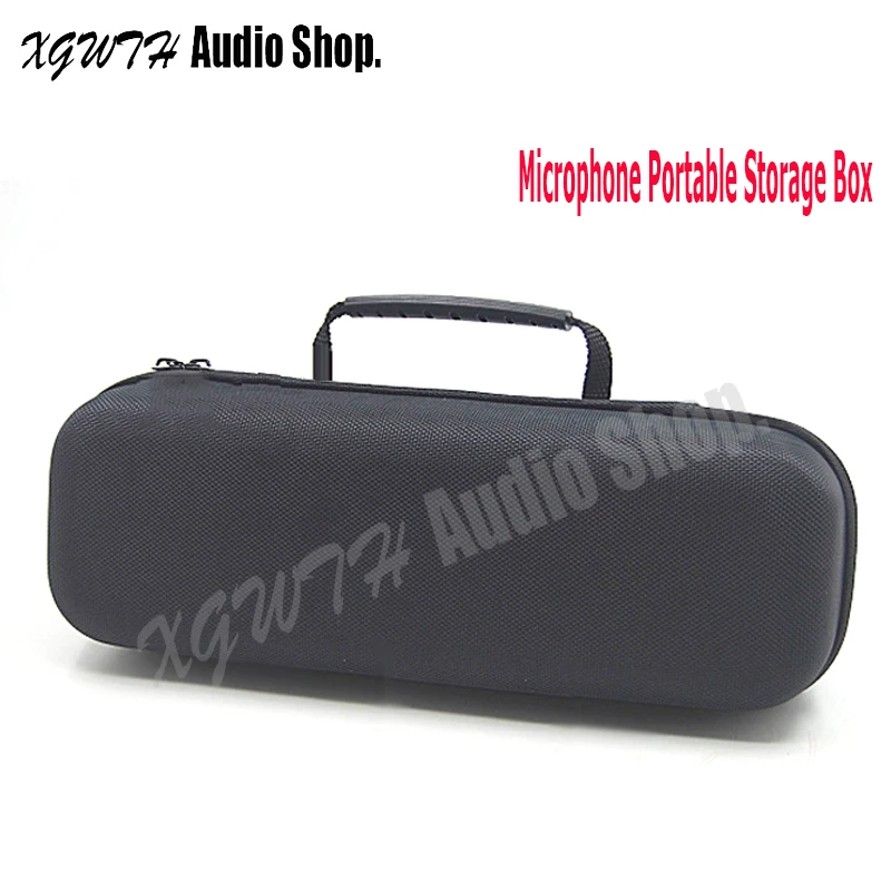 

Wired Wireless Karaoke Microphone Body-Pack Transmitter Protection Storage Box Portable Bag Audio Line Antenna Core Box
