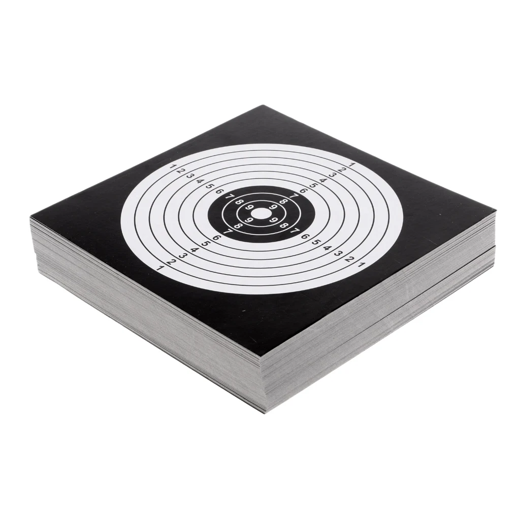 100Pcs Archery Target Faces Shooting Training Paper Targets 14cm Ffor Outdoor Game Hunting Practice Shooting Accessories