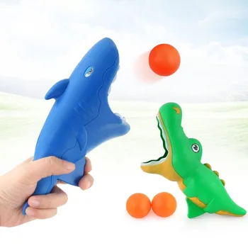 

1pc Novelty Parent-child interactive Shark dolphin Shape Catapult butt launch ball Game Toy Antistress Toy Gift For Adult Kids