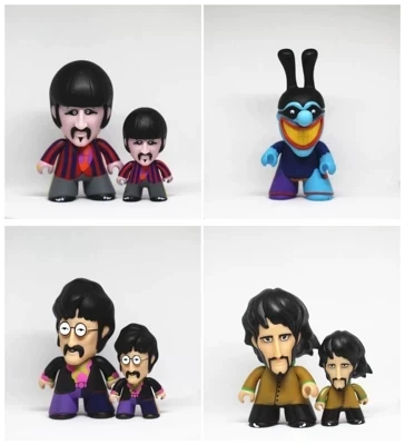

7.5CM The Beatle Figure Toy John Lennon Paul McCartney Ringo forever Beatle PVC Action Figures Collection Model Kids Toys