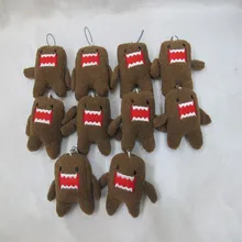 100 шт./лот плюшевая игрушка Домо-кун игрушки куклы телефон Шарм Подвеска со шнурком domokun ремни плюшевый Домо игрушка(8 см