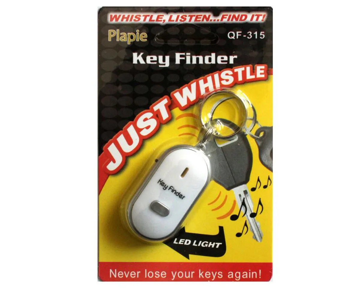 Wireless Whistle Key Finder Keychain For Women Men Anti-Lost Device Keyrings Electronic Anti-Theft Ellipse Plastic Key Search