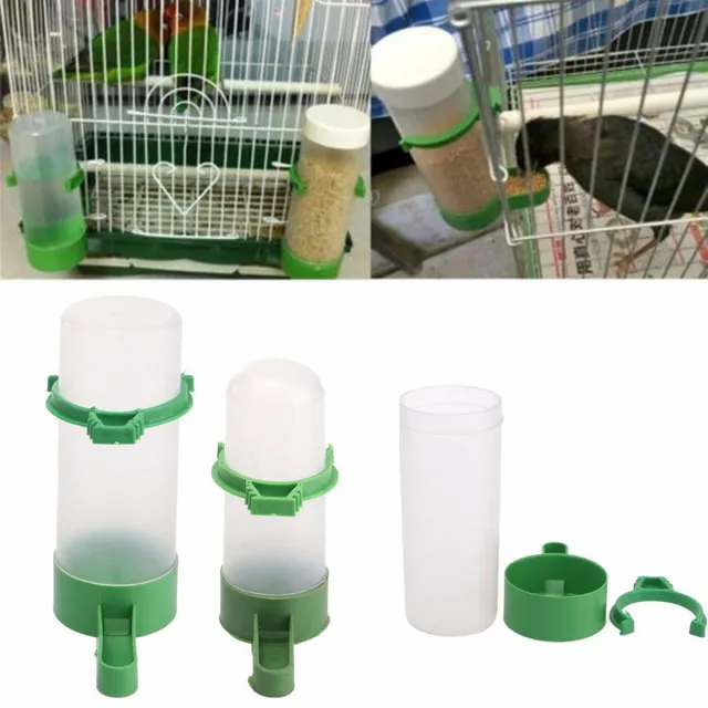 4pcs/set Plastic Bird Pet Drinker Feeder Waterer Clip For Aviary Budgie