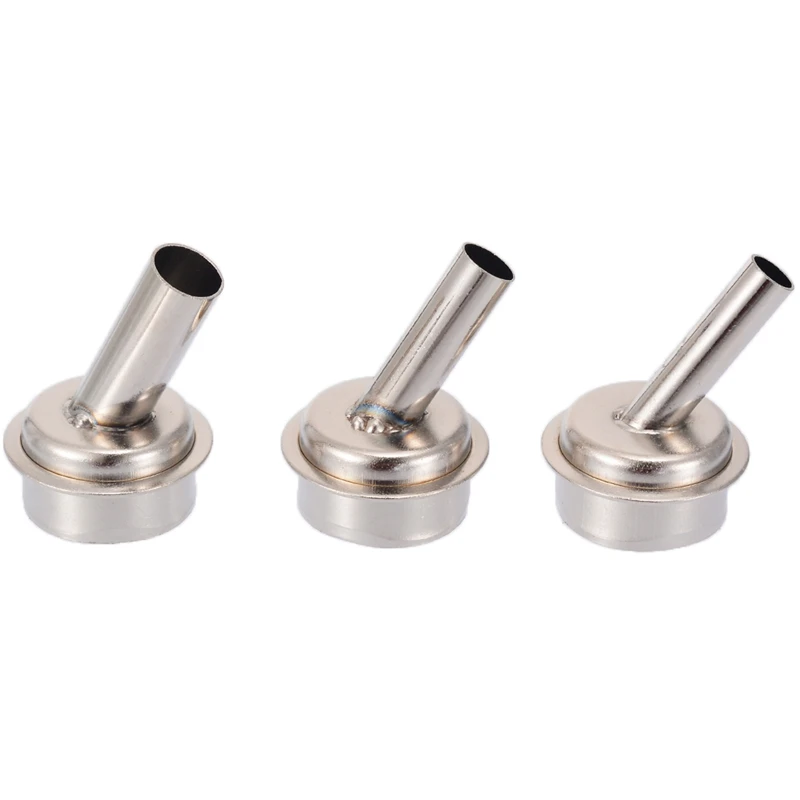 

Promotion! 3Pcs 45 Degree Bent Curved Heat Nozzle 6/7/9Mm Hot Air Nozzles For Quick 861Dw Soldering Station