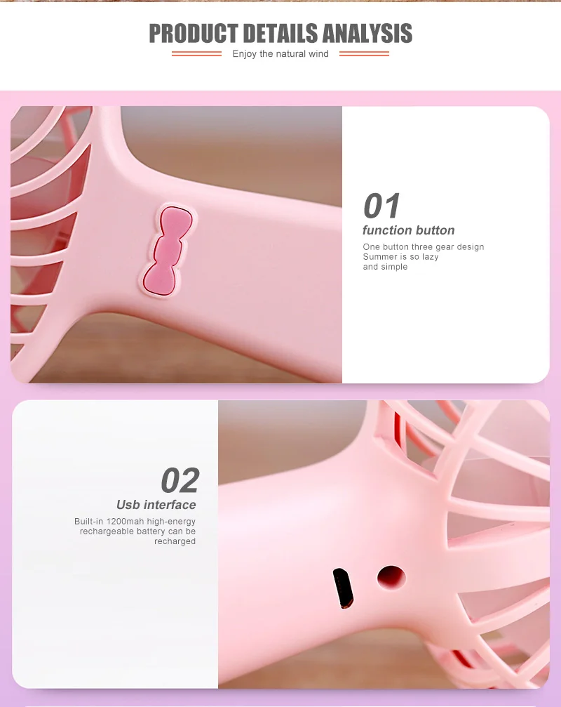 rechargeable battery fan