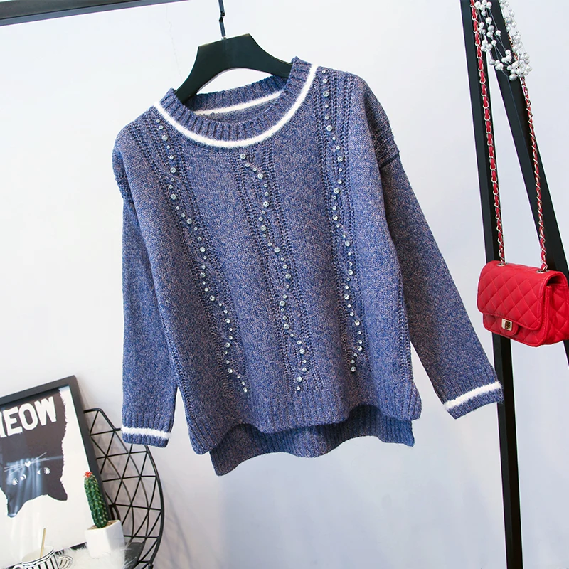 Женский комплект одежды ALPHALMODA изящный костюм с кристаллами элегантный свитер и
