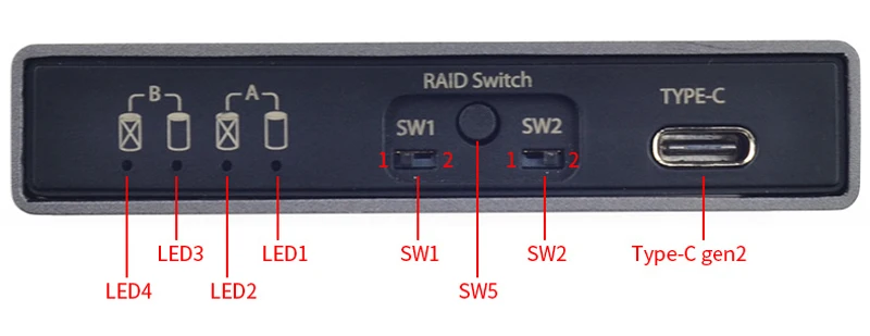 NEW Type-C to M2 NGFF Dual SSD Interface Enclosure