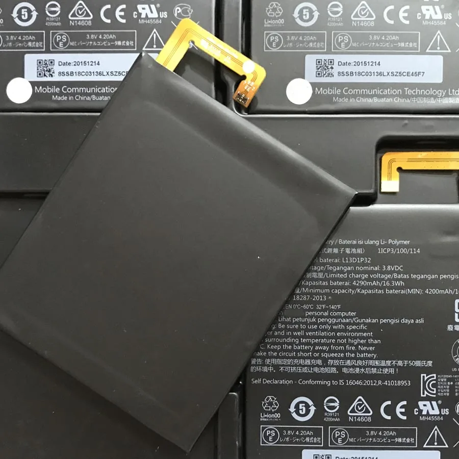 100% новый протестированный аккумулятор 4290 мАч L13D1P32 для Lenovo Lepad A8 50 A5500 Tab S8 + номер