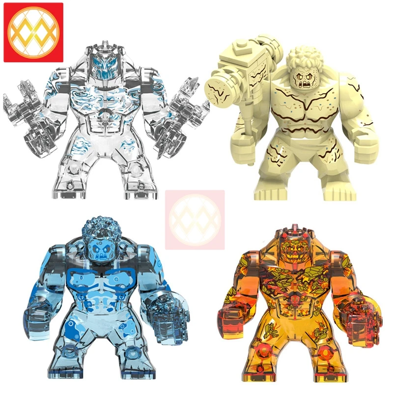 

Big Size Spider-Man 2 Far From Home Hydro-Man Fire Elemental Earth Wind Element Sandman Super Heroes Building Blocks Toys Gift