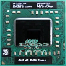 Процессор ноутбука AMD A8 5500M A8-5500m a8 5500M Socket FS1 cpu 4M cache/2,1 GHz/четырехъядерный процессор ноутбука