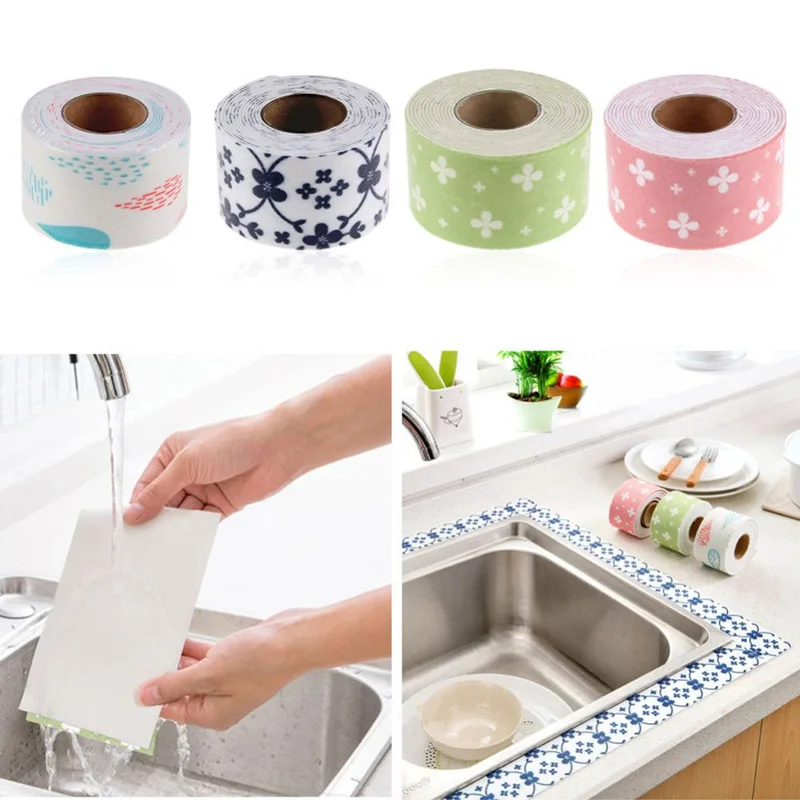 

NEW 5*250cm PVC Sealing Strip Bathroom Toilet Kitchen Wall Sink Tile Reapir Waterproof Mildew Tape -25