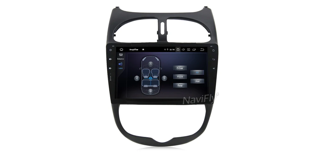 Clearance NaviFly GPS Navigation System Android9.0 Car DVD Player for Peugeot 206 2000-2016 Car Radio Stereo RDS BT 4G WiFi SWC free map 16