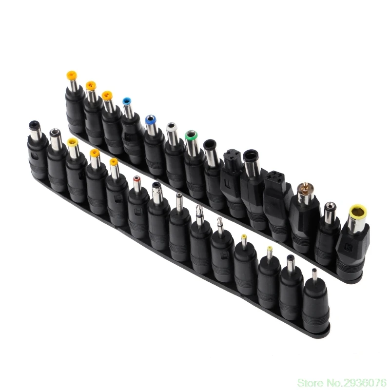 

New 28 Pcs Universal DC Power 5.5x2.1mm Jack to 28 Plug Power Adapter For Notebook Drop Ship 11