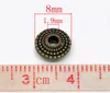 DoreenBeads Zinc metal alloy Spacer Beads Round Antique Bronze Dot Pattern Color Plated About 8mm Dia,Hole:Approx 1.9mm,15 PCs ► Photo 2/3