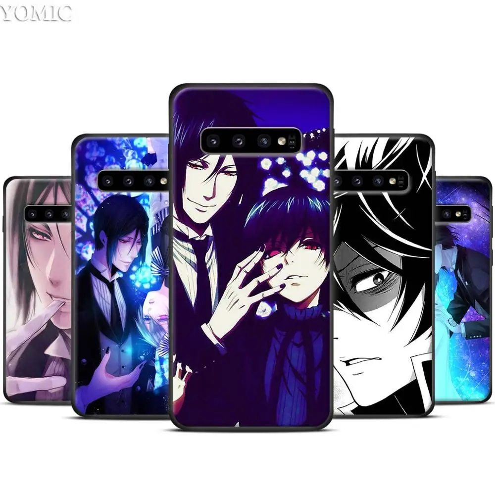 

Anime Black Butler Black Silicone Case for Samsung Galaxy S10 S10e S8 S9 Plus S7 A40 A50 A70 Note 8 9 Soft Cover Case
