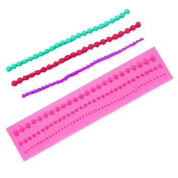 

DIY String Pearl Paste Bead Clay Mold Fondant Cake Silicone Baking Pastry Decor Tips Tools Decor Cake Border Decoration Bakeware