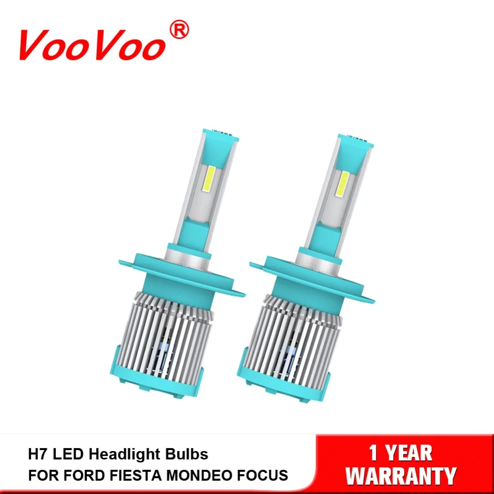 VooVoo LED H7 лампы для фар светодиодные мини автомобильные лампочки 72 Вт 8000lm