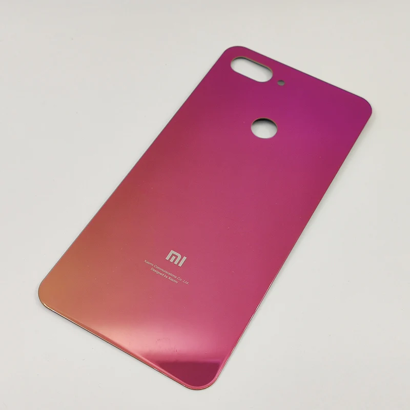 Xiaomi Mi 8 Lite стеклянный чехол задняя крышка батареи задняя дверь защитная крышка корпуса запасная часть для Xiaomi Mi 8 Lite - Цвет: Twilight-gold