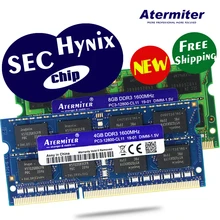 Nouveau 2GB 4GB 8GB 2G 4G 8G PC3L PC3 DDR3 1066Mhz 1333hz 1600Mhz 8500 10600 12800 ordinateur portable mémoire ordinateur portable RAM Hynix puce SEC puce