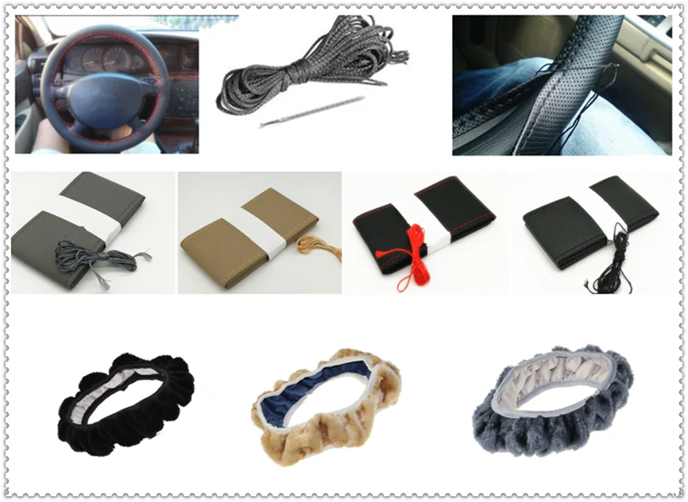 Ricambi Auto In Fibra Morbida Intrecciata In Pelle Copertura Della Ruota Di Sterzo Per Renault Alaskan Trezor Talismano Kwid Espace Kangoo