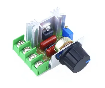 

AC 220V 2000W SCR Voltage Regulator Dimming Dimmers Motor Speed Controller Thermostat Electronic Voltage Regulator Module