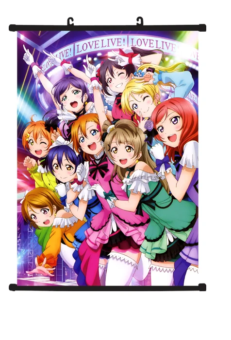 

Home Decor Japanese Wall poster Scroll Love live School Idol Project Whole Art