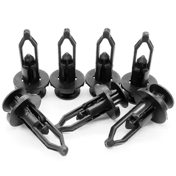 

Push-type Clamp Plastic Fastener Clips Fixed Push pins Decor Fender rivets Accessory Bumper 100pcs Car Automotive