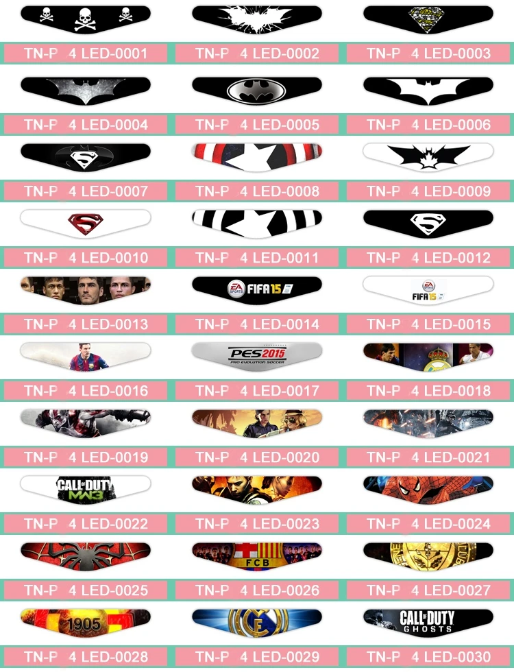 

Hot selling Decorative light bar stickers decal for PS4 controller