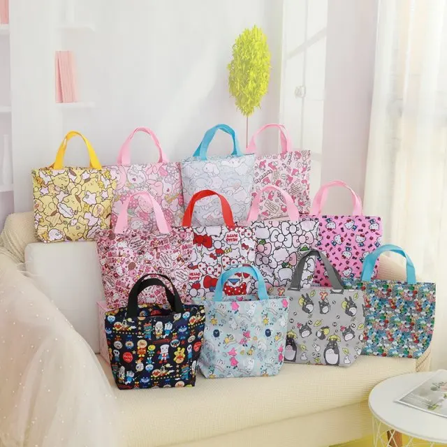 

IVYYE 1PCS Little My Totoro Fashion Portable Plush Lunch Bags Cartoon Picnic Bag Food Box Tote Storage For Women Girls Kids NEW
