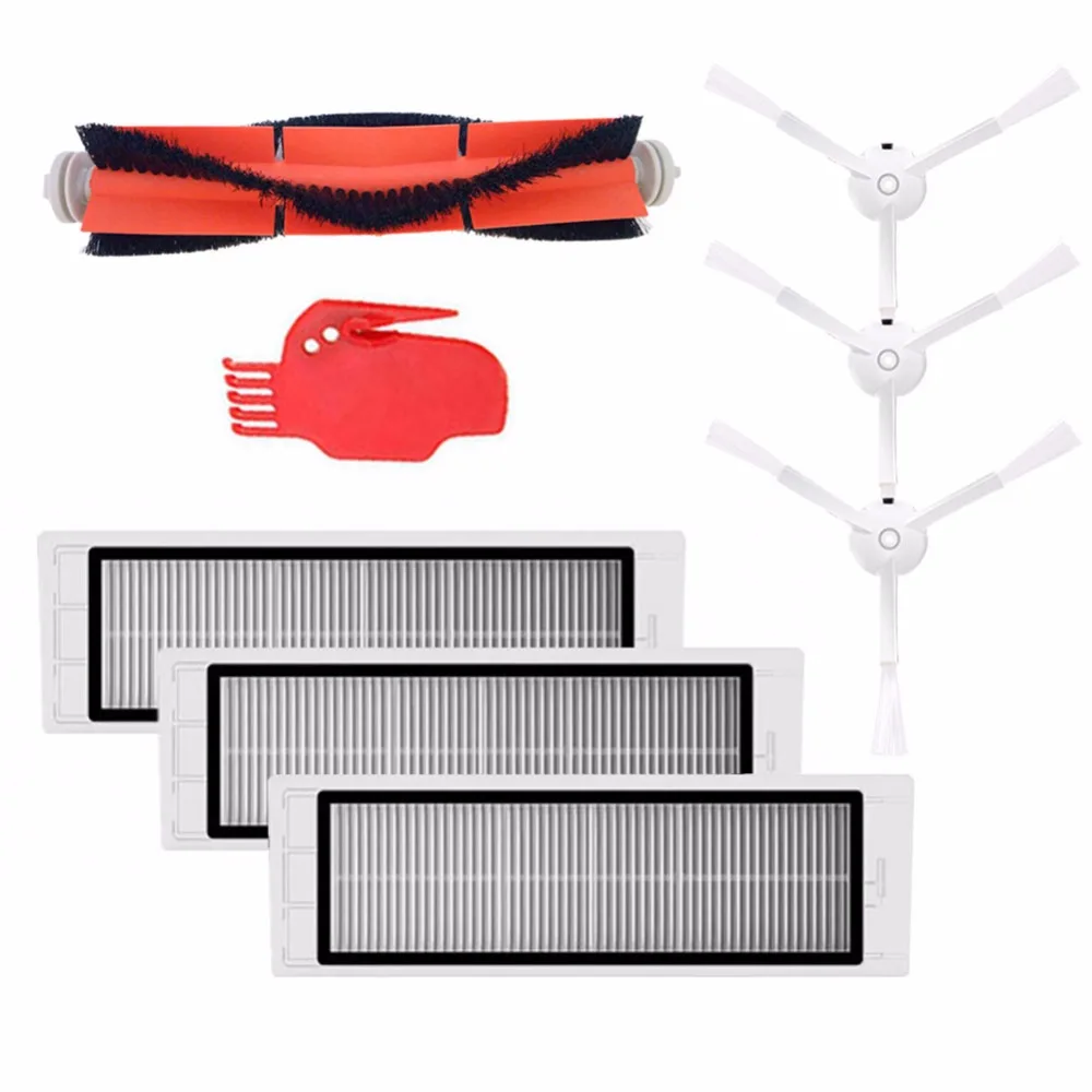 Side Brush HEPA Filter For Xiaomi Robot Vacuum Cleaner Part Pack Cleaning X4PC |
