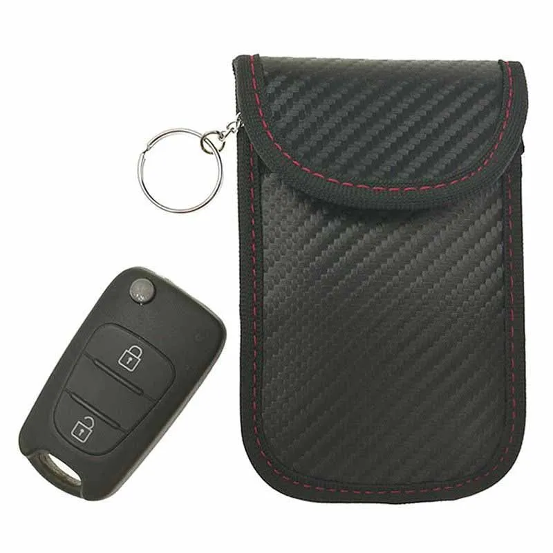 2/PK Car Keyless Key RFID Signal Blocker Theft Protector Case Purse