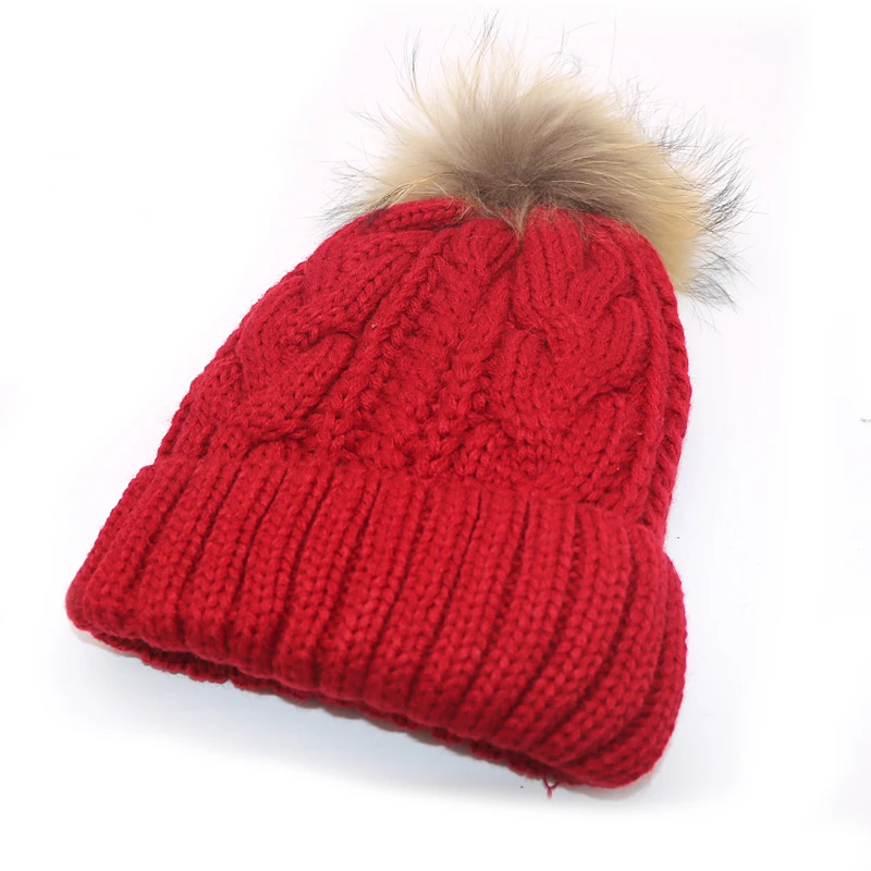 Зимние теплые шапки для женщин, Skullies Beanies, Pom Beanies, шапки, толстые вязаные мягкие Меховые шапки с помпоном, женские уличные повседневные Шапки