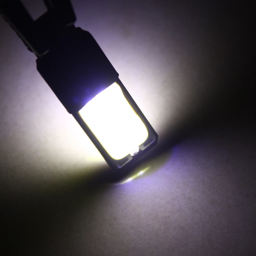 4 шт. высокой мощности t10 w5w led автомобильный блок светодиодов 5w5 12v bule белый свет