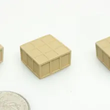 4 шт. 1: 87 Модель поезда Хо весы различные моделирование деревянные коробки транспорт DIY песок стол сцены станции Аксессуары