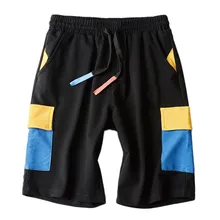 Мужские брюки новые летние повседневные Модные мужские повседневные брюки с карманами рабочие брюки пляжные мешковатые брюки 5#7