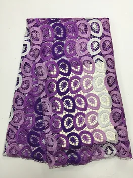 

New Arrivals African Swiss Voile Lace High Quality 100% Soft Cotton Lace Fabrics 5 Yards/lot Wholesale Online PL17902