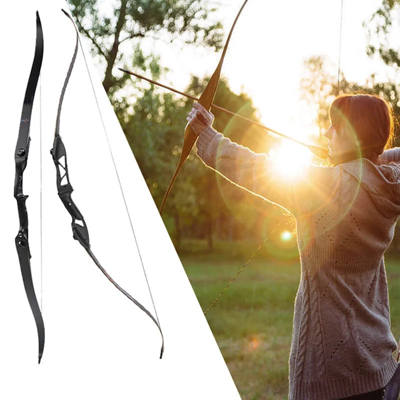 

Black F177 Archery Prop Shooting Set Bow Arrow Durable Outdoor Hunting Recurve Bow Professional Sport Device