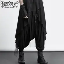 Модные свободные штаны-шаровары с низкой посадкой, мужские брюки, новинка, персонализированные брюки