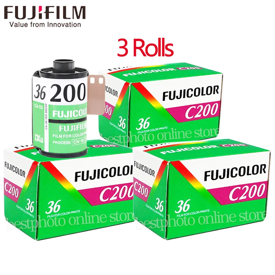Fujifilm Fuji color C200 цветная пленка 35 мм 36 для камеры формата 135 Lomo Holga BC 3 шт./партия|film