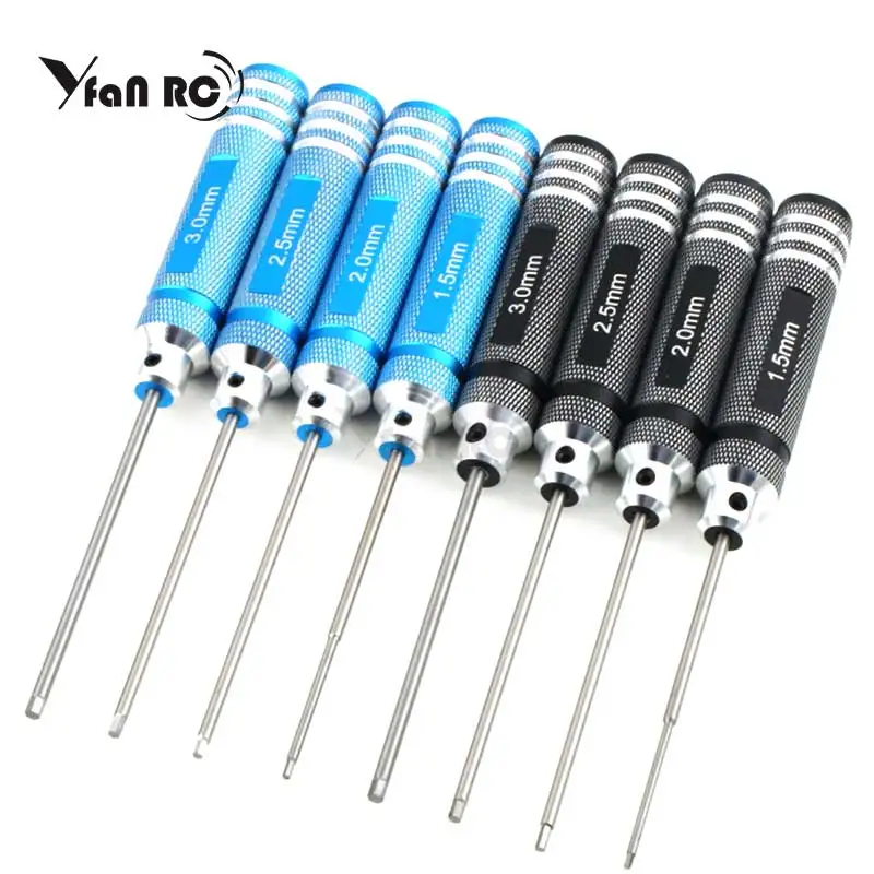 

H1.5mm/2.0mm/2.5mm/3.0mm Handle Allen Hex Screwdrivers Key Driver Tool For RC Car/Heli HPI HSP trx4 Losi Axial Kyosho Tamiya