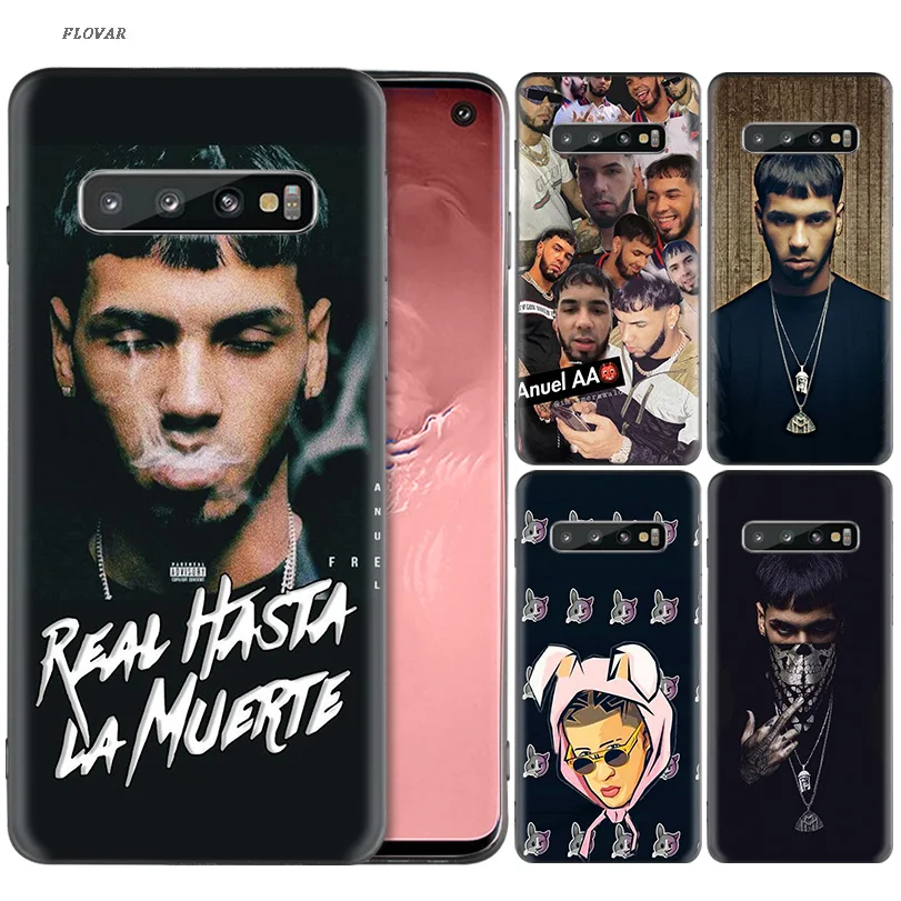 

A7 Anuel aa Ozuna Black Silicone Case For Samsung Galaxy A6 A8 J4 J6 Plus A7 A9 J8 2018 Note 9 8 Mobile Phone Bag Cover Shell