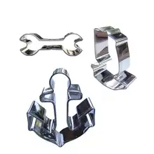 Гаечный ключ, парусник, в форме якоря 3 шт. для резки печенья формы, инструменты для выпечки, украшения торта мягкие инструменты для изготовления конфет