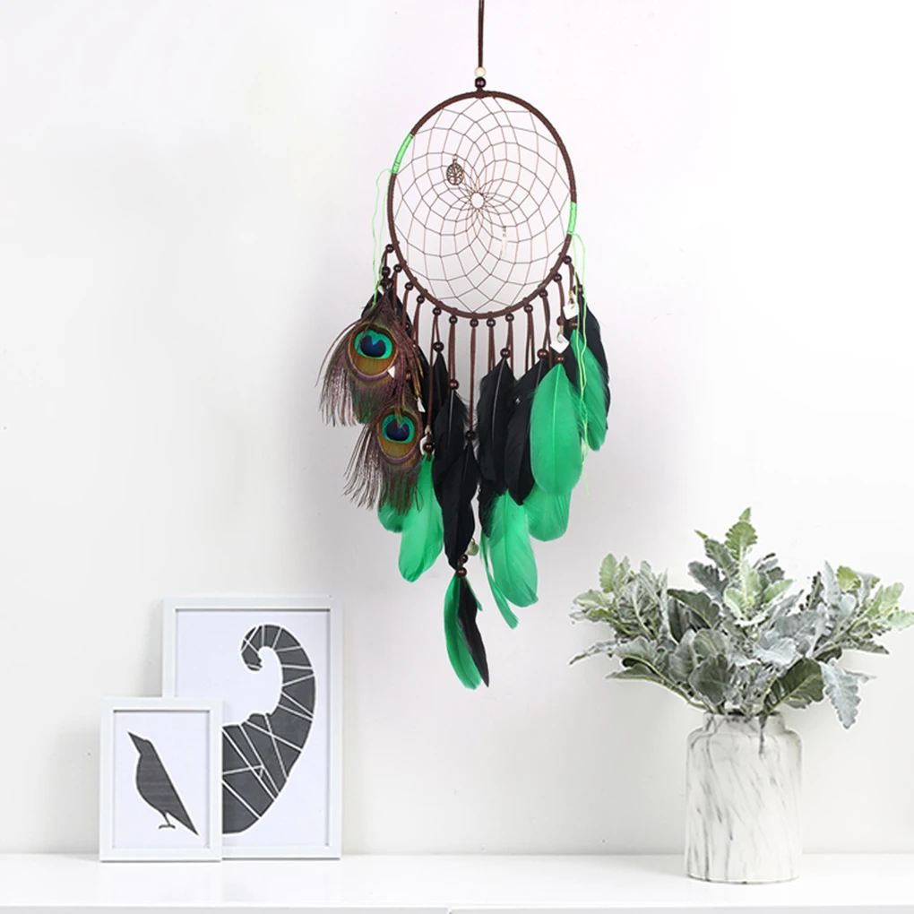 

Antique Dreamcatcher Gift Dream Catcher Net with Natural Feathers Home Wall Hanging Decoration Ornament