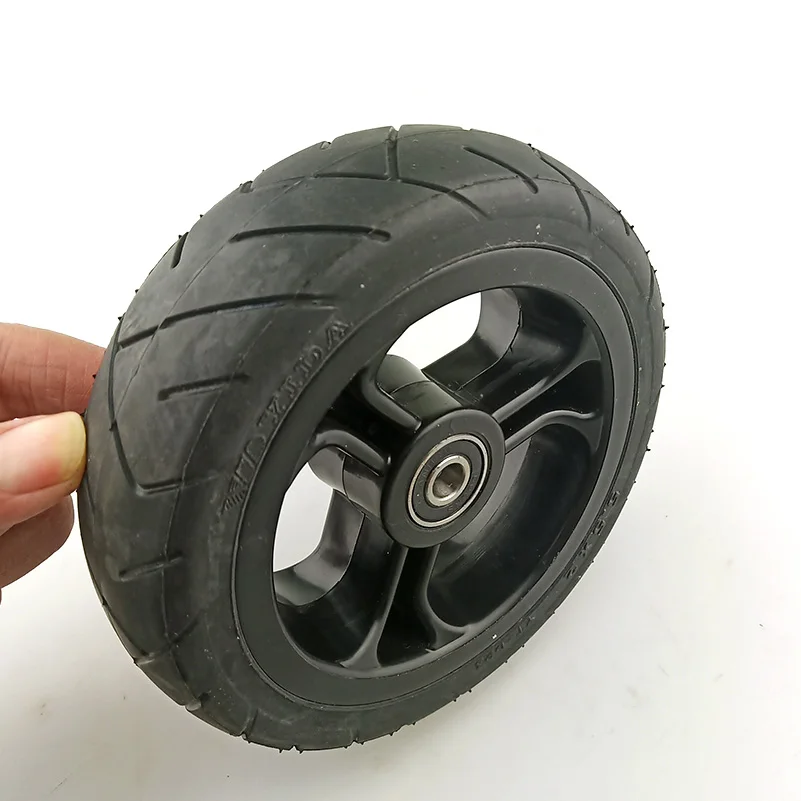 Solid wheels 5 inch 5.5x2 145x40 6x2 Fast wheel F0,jackhot,Nes carbon fiber scooter solid tire with alloy rim good quality