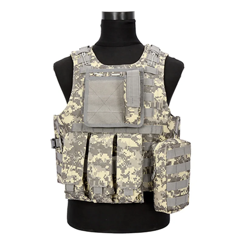 

5 Colors Camouflage Hunting Military Tactical Vest Wargame Body Molle Armor Hunting Vest CS Outdoor Equipment