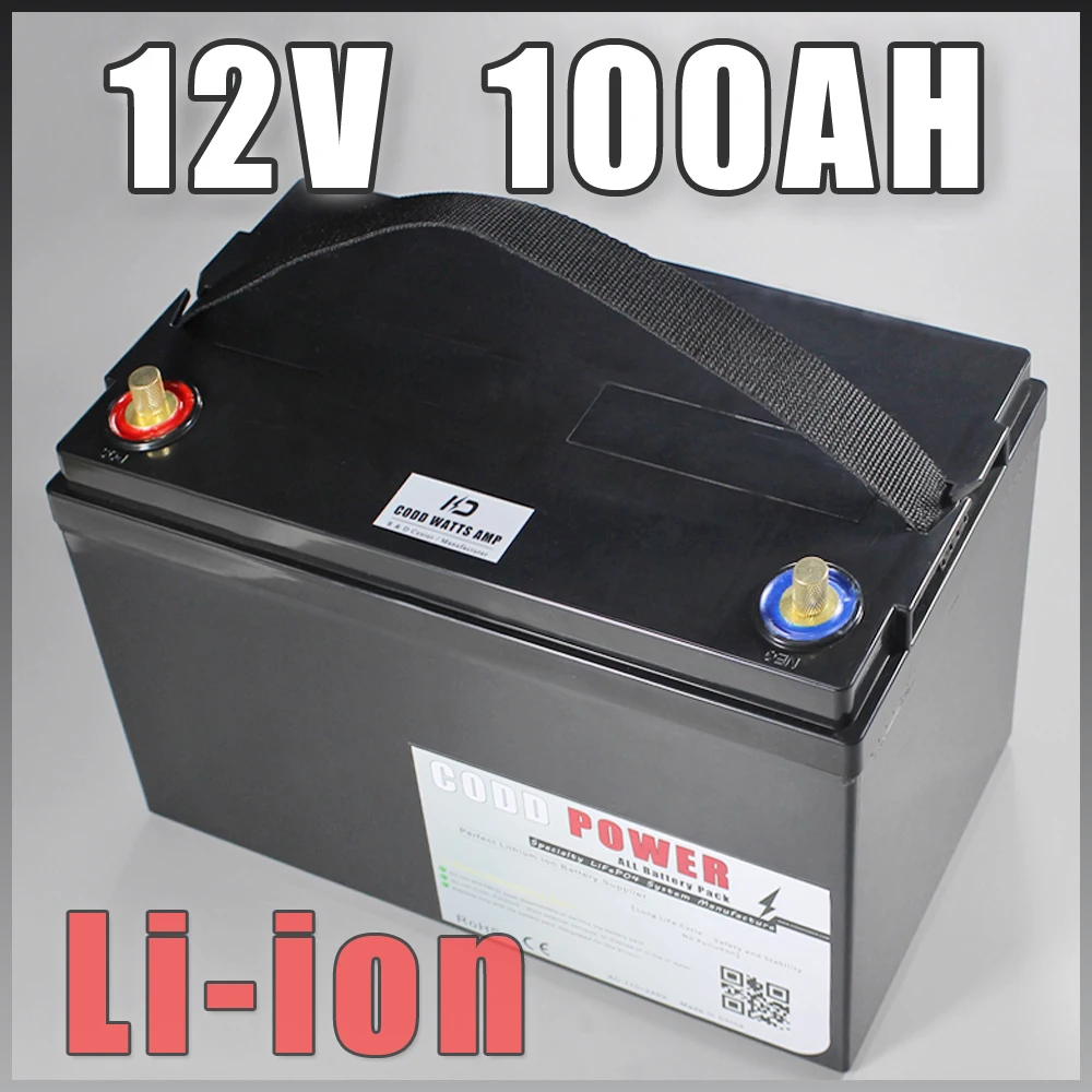 12V 100AH солнечный светильник гольф-карт UPS комплект литий-ионный батарей