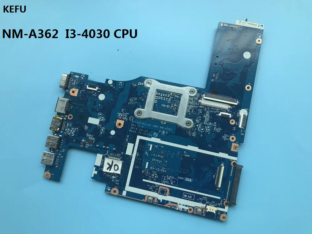 KEFU NM-A362 motherboard for Lenovo ACLU3/ACLU4 UMA laptop G50-80 notebook i3-4030 CPU original tested | Компьютеры и офис