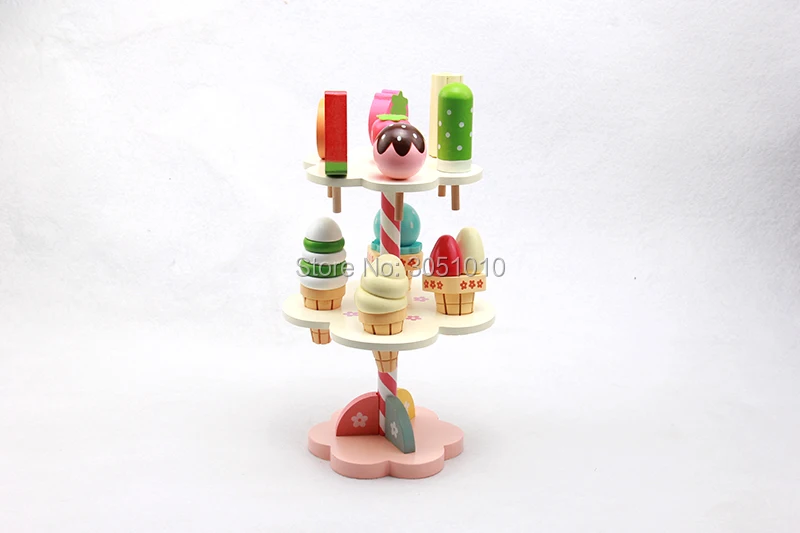 Детские игрушки Моделирование магнитное Мороженое деревянные игрушки набор ролевые игры Кухня Еда для детей игрушки для младенцев еда День рождения Рождественский подарок